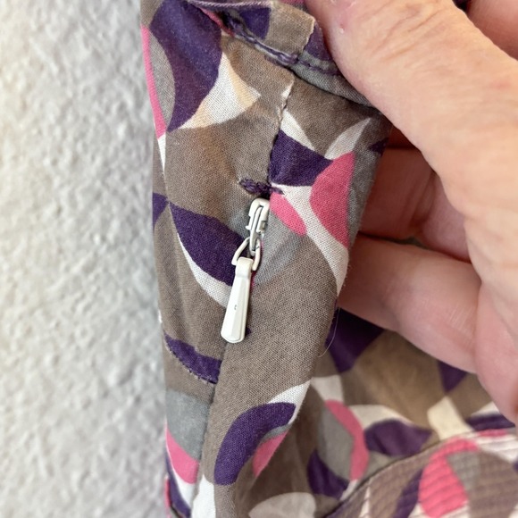 Boden Geometric Floral Tunic Top Womens Size 8 Preppy Office Classic Abstract - Picture 6 of 10